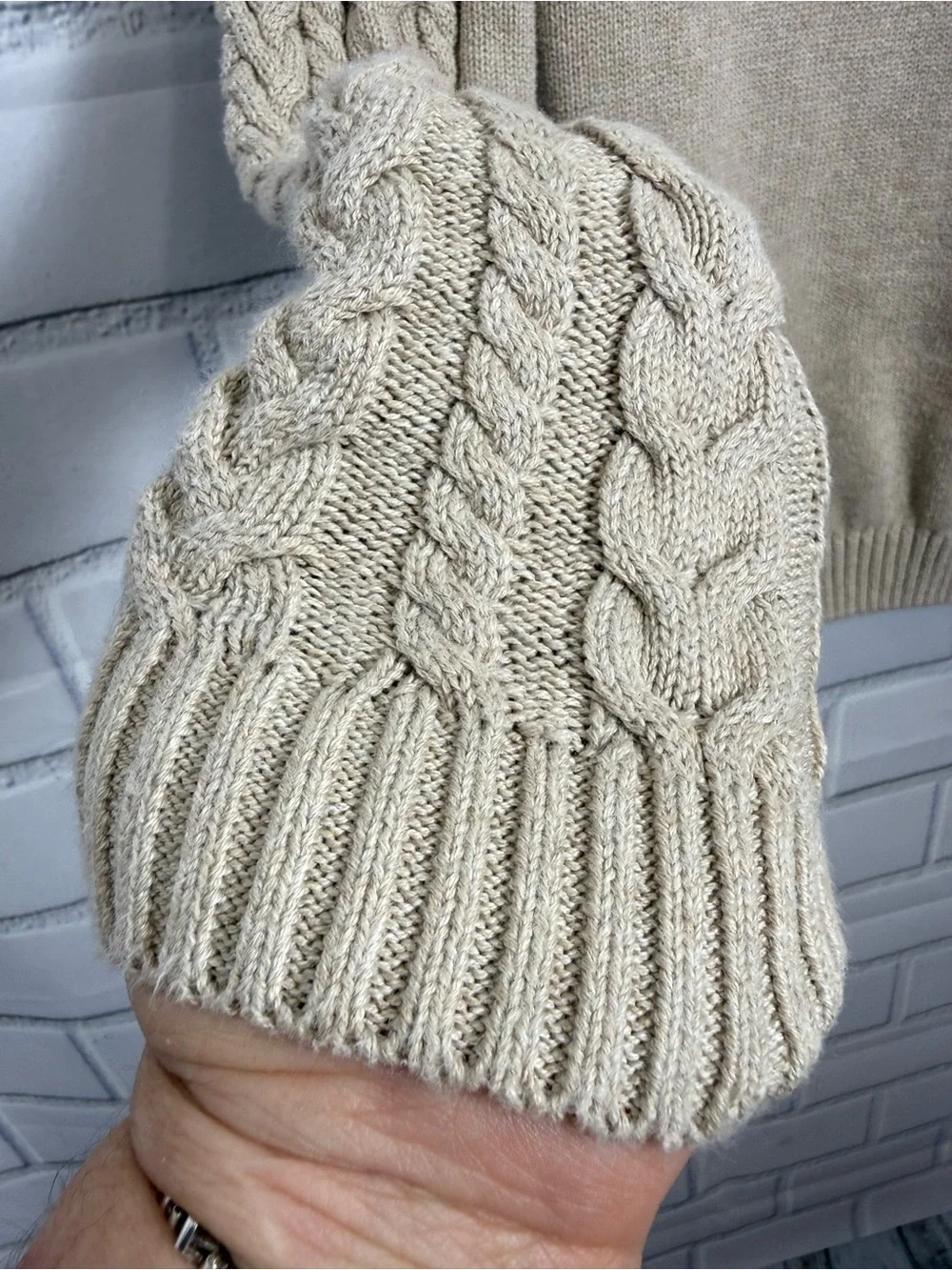 Gymboree Boys Cable Knit beige/tan Sweater – Size 12